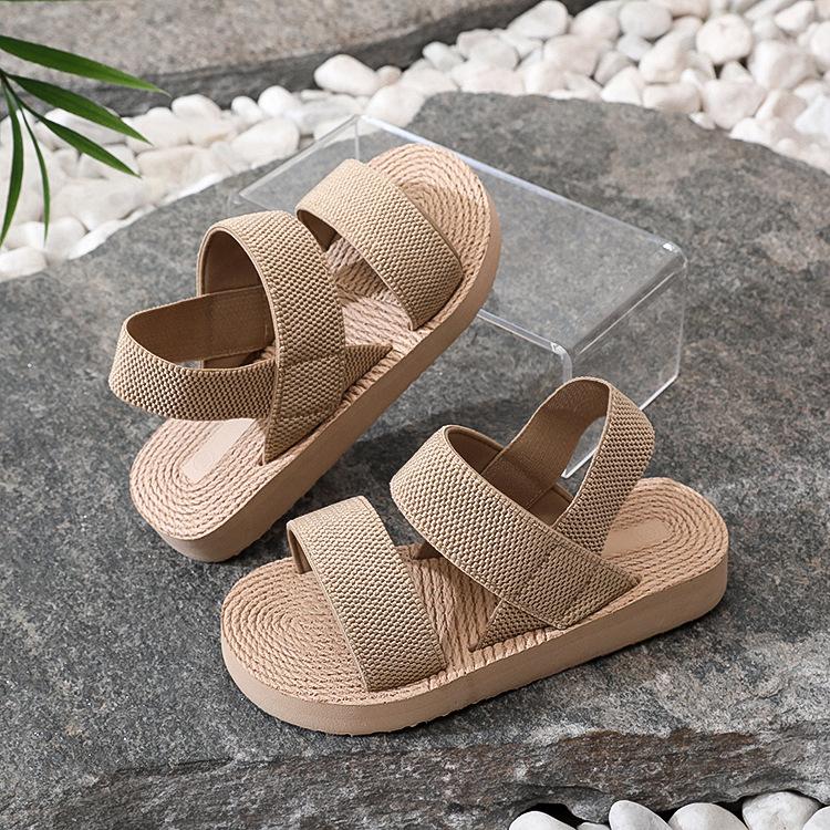 Summer New Outer Wear Wedge Heel Fashion Trend Sandals Women's Casual Outer Wear Open-toed Cool Slippers