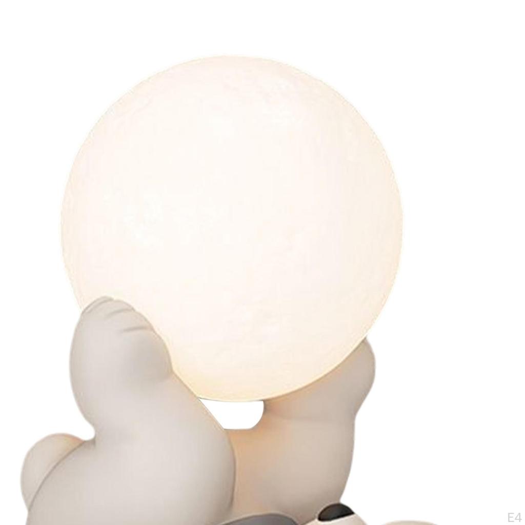 Statuetă Urs Drăguț Lampă de Noapte cu Încărcare USB Ornament de Masă pentru Copii Adulți