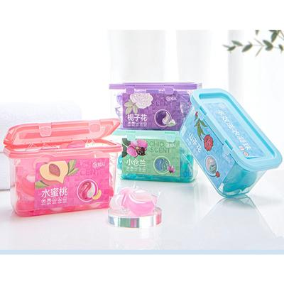 Billes de lessive avec un puissant pouvoir détachant et un parfum longue durée, boule de lessive trois en une