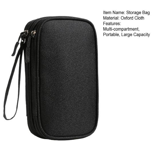 Portable Cable Organizer Bag Electronics Accessories Storage Pouch Waterproof Cable Bag for Chargers Power