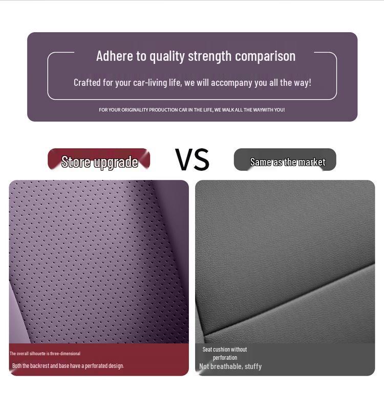 Compatible Leapmotor LAFA5 Seat Covers: Full Coverage Perforated Leather Cushions for All Seasons, Fits 26 Models