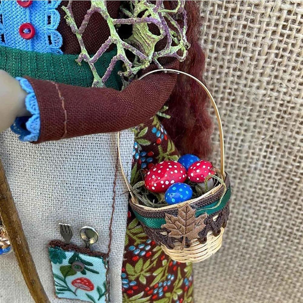 Kitchen Witch Doll Handmade Kitchen Witch Doll for Good Luck Enchanting Good Luck Charm Cooking Dolls