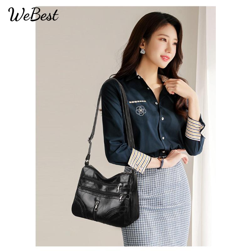

Soft Leather Minimalist Retro Crossbody Shoulder Bag