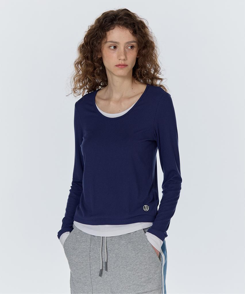 JUCYJUDY J Round Neck Layering T-Shirt (On) Jyts02Ag