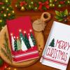 1pc Christmas Kitchen Towels Christmas Tree Kitchen Dish Towels Green Buffalo Plaid Xmas Tree Dishcloth For Farmhouse Home Decor