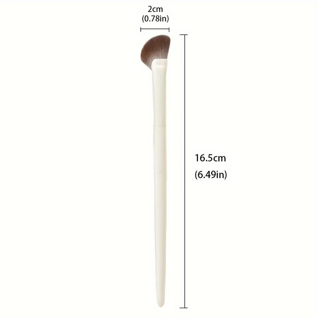 1pc Half-Fan Nose Contour Brush-Soft Nylon Bristles for Nose/Cheekbone Shaping,All Skin Types Makeup Tool for Beauty Enthusiasts