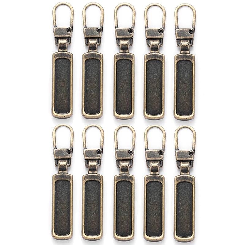 1/30x Universal Metal Zipper Puller Replacement Instant Repair Kit Detachable Luggage Purses Clothing Zipper Slider Puller Tools