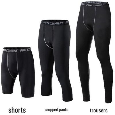 Herren Kompressions-Trainings-Tights - Basisschicht-Hosen für Laufen, Basketball und Fitness