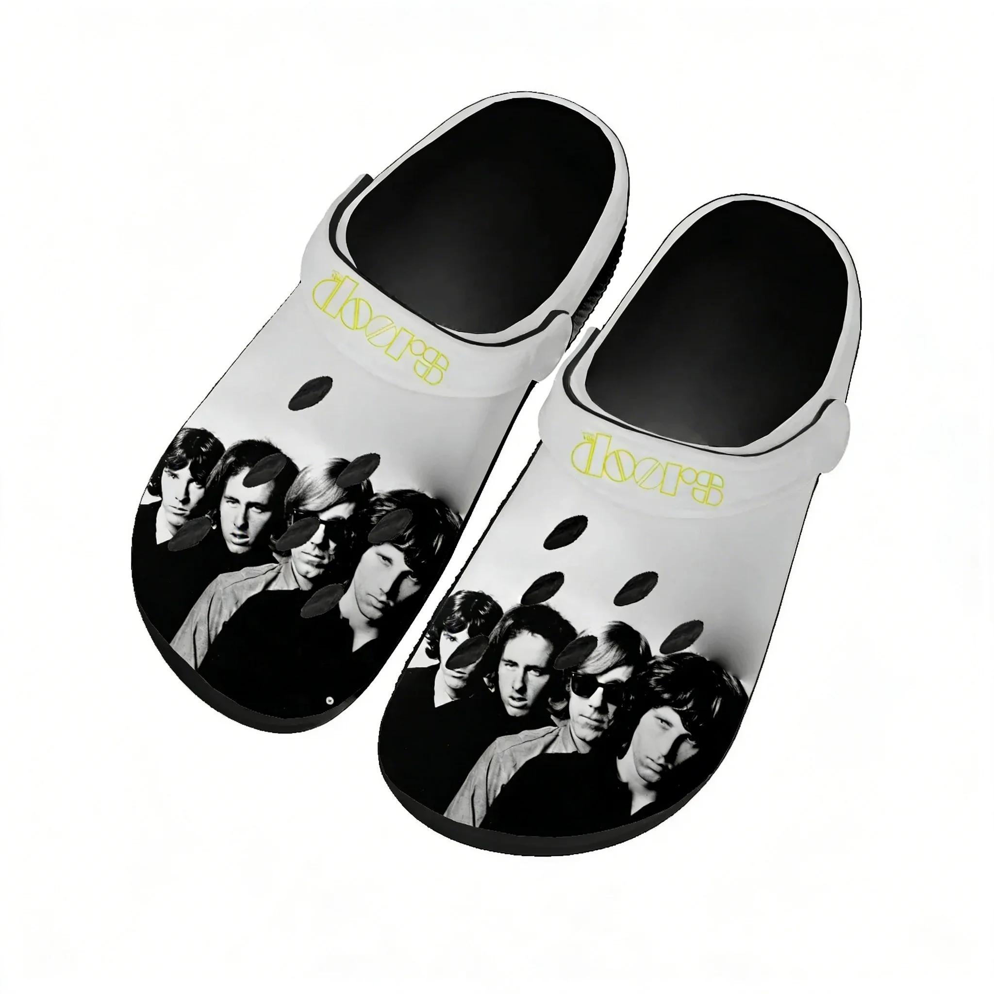

The Doors Cats Water Shoes Mens Womens High Quality Fashion Home Garden Clogs Customizd Sandals Beach Breathable Hole Slippers 36