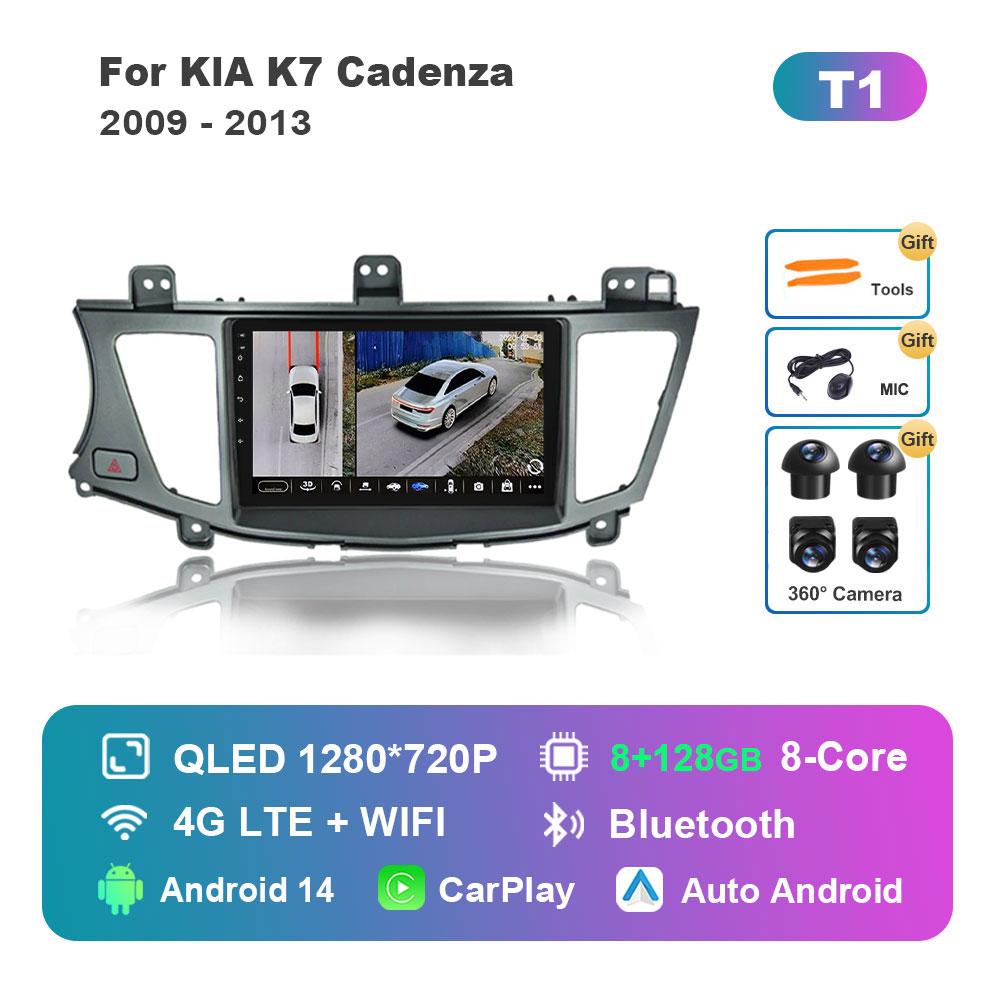 Android 14 Intelligent System Car Video Multimedia Player for KlA K7 Cadenza 2009 - 2013 GPS DSP Stereo WiFi BT 4G Auto Tools