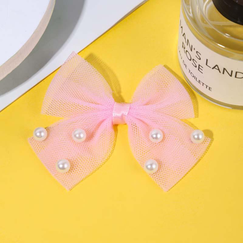Korean-Style Exquisite Bow Accessories: Children's Hair, Shoes, Bags, Clothing, Pearl & Mesh Handmade Items