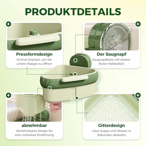 Household Kitchen Suction Cup Sink Leaking Basket