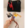 New Creative PU Guitar Pendant Access Card Bag Accessories Beaded Keychain Small Gifts Car Hanging Accessories