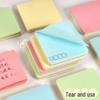 Colorful Round Corner Sticky Notes - Creative Tearable Memo Pads for Office & Student Use