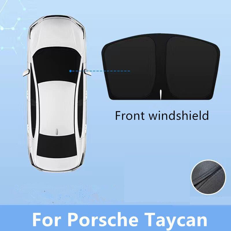 

Top Skylight Roof Sunshade Shade Sunroof Upgrade Mesh Net For Porsche Taycan 1X Front sunshade