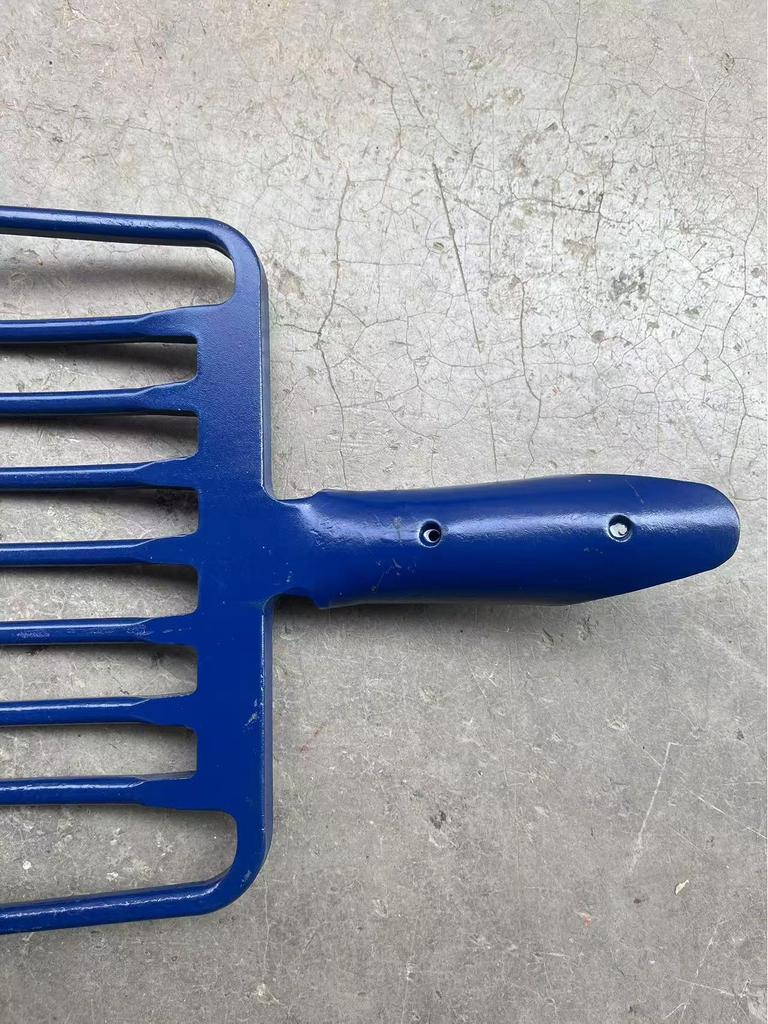 New Authentic Nine-Tooth Steel Fork - Multi-Purpose for Railroad Ballast, Coke, Coal, Hay, and Fine Steel Tools.