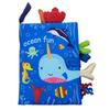 Multifunctional Tear-Proof Cloth Book: Educational Baby Rattle & Enlightenment Toy