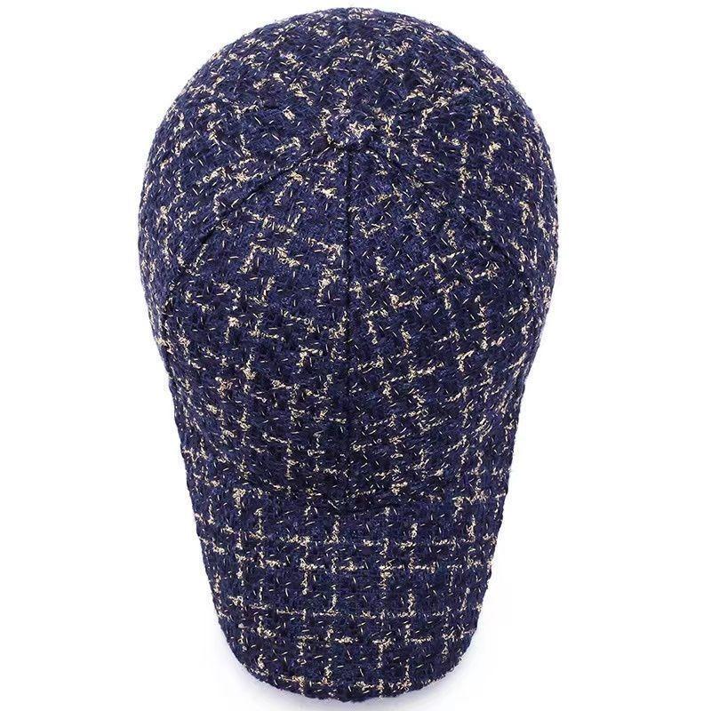 New Women's New Hats Women's Spring and Autumn Winter Plaid Baseball Cap Fashion Cap Autumn and Winter Warm Winter