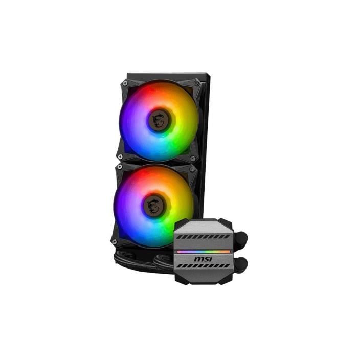 Vodní chlazení - MSI - MAG CORELIQUID M240 - Černá - 240mm - 20 dBA