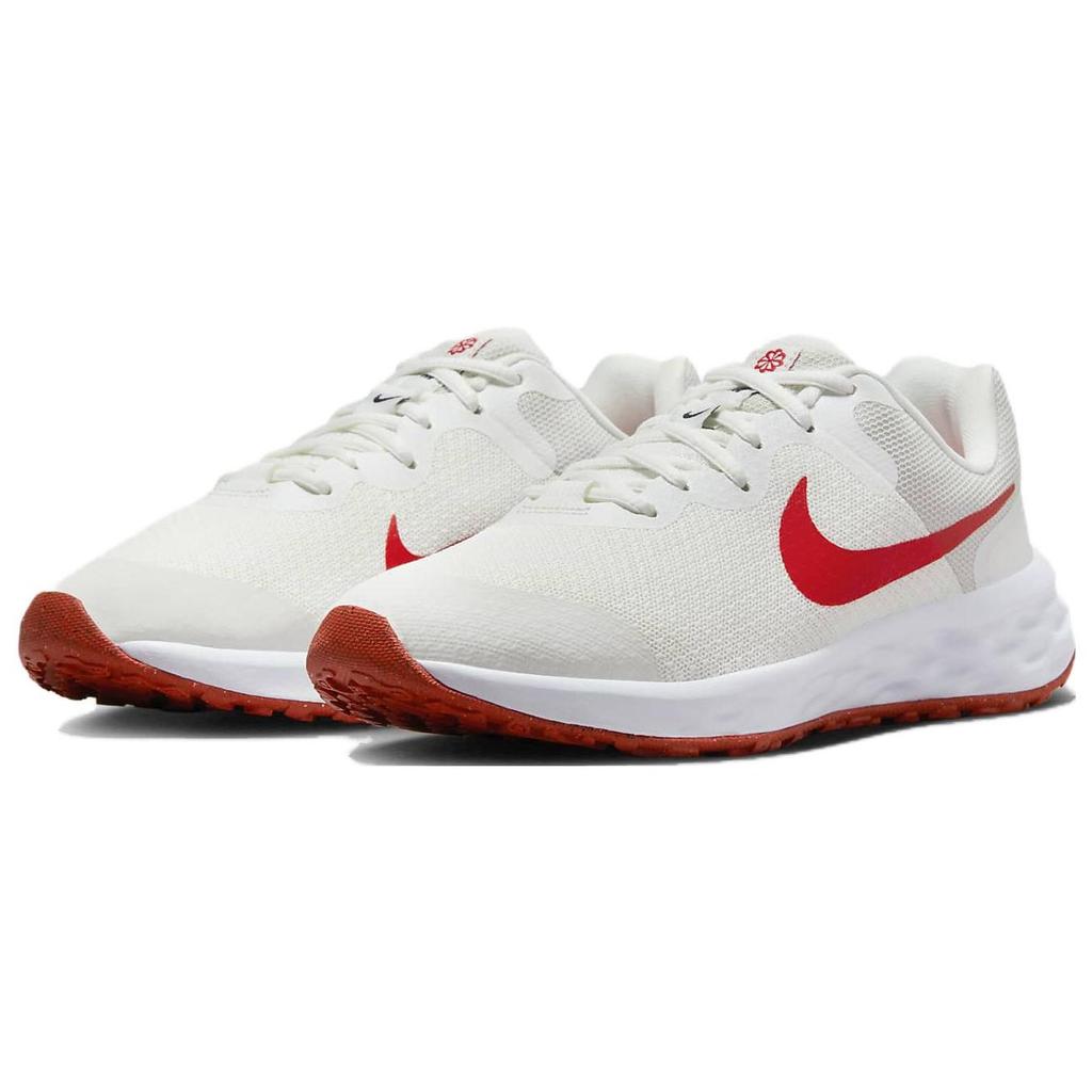 Nike Revolution 6 GS Summit White Track Red Kids Sneakers Obsidian DD1096-102
