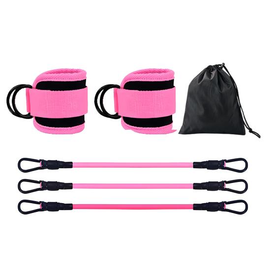 Fitness Ankle Strap with 3 Resistance Bands Glute Workouts Leg Training Kickbacks Booty Hip Abductors Body Exercise Ankle Resistance Bands with Cuffs