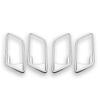 4pcs For Land Rover Freelander 2 2007-2016 ABS Chrome/Black Interior Inside Door Handle Frame Cover Trim Car