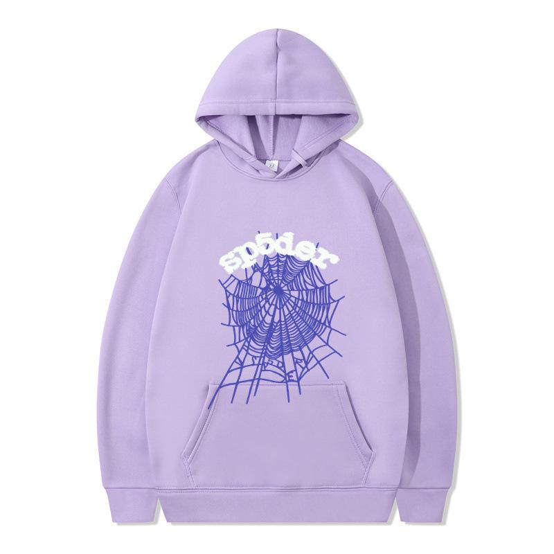 Unisex European & American 555 Spider Series Hoodies: Autumn/Winter Printed Pullover Sweatshirts