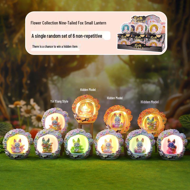 Nine-Tailed Fox Resin Blind Box: Chinese Style Desktop Ornament & Festival Gift