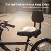 Asiento de Bicicleta con Respaldo Extra Grande para Viajes Diarios