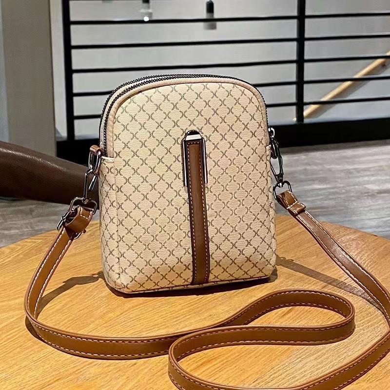 Handytasche Damen Sommer Neu Mini Kleine Tasche Modisch Vertikal Weiches Leder Schulter Umhängetasche Wechsel Damen Tasche