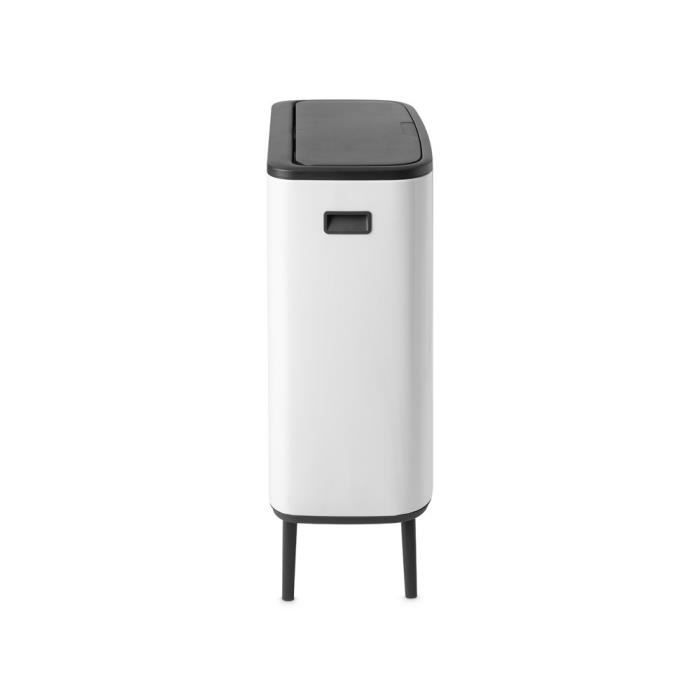 Poubelle - BRABANTIA - Bo Touch Bin Hi - 60 L - Blanc - Touch