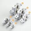 1/2 Pcs Zinc Alloy Concealed Door Folding Door Concealed Cross Hinge Concealed Door Wooden Door Concealed Hinge Concealed