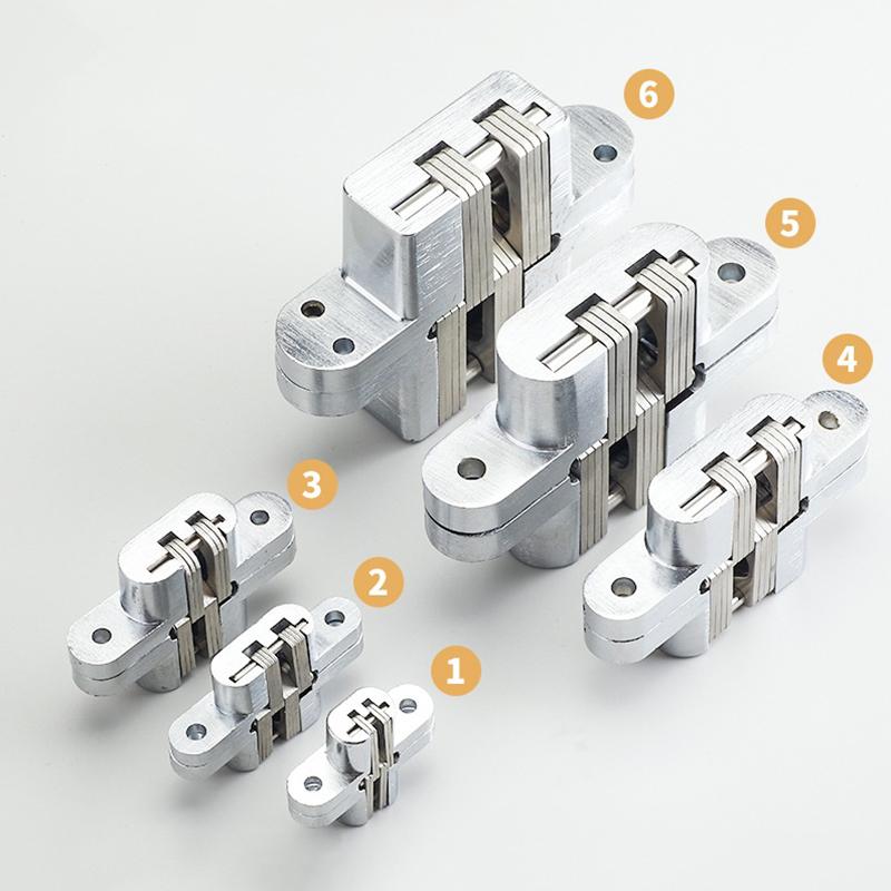 1/2 Pcs Zinc Alloy Concealed Door Folding Door Concealed Cross Hinge Concealed Door Wooden Door Concealed Hinge Concealed