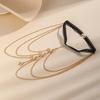 Gold Butterfly Multi-layer Elastic Lace Leg & Body Chain