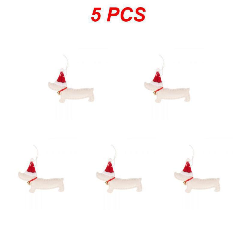 Přívěsek na Vánoční Stromeček, Roztomilý Přívěsek Jezevčíka, Nádherné detaily, Snadno se zavěsí, Není snadné Spadnout, Ozdobte Vánoce