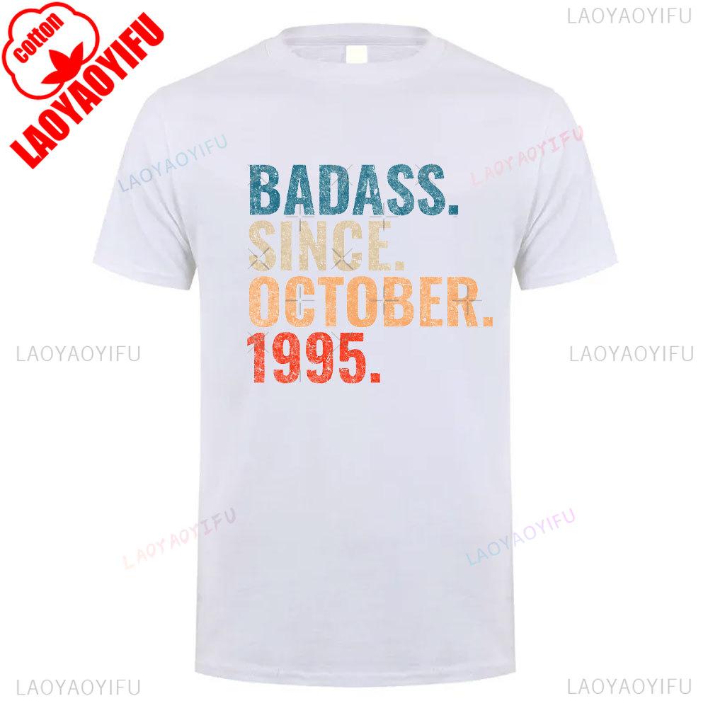 1995 The Year Vintage Cotton T Shirt Retro 90s Style Summer Short Sleeve Relaxed Fit Unisex Round Neck Tee Breathable Tops