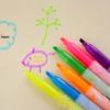 Creative Colored Fluorescent Marker Pens - 6-Pack Set for Primary Students, Stationery and Study Supplies, Ideal Children's Gifts