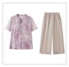 Stylish Summer Short-Sleeve Suit Set for Women 50+
