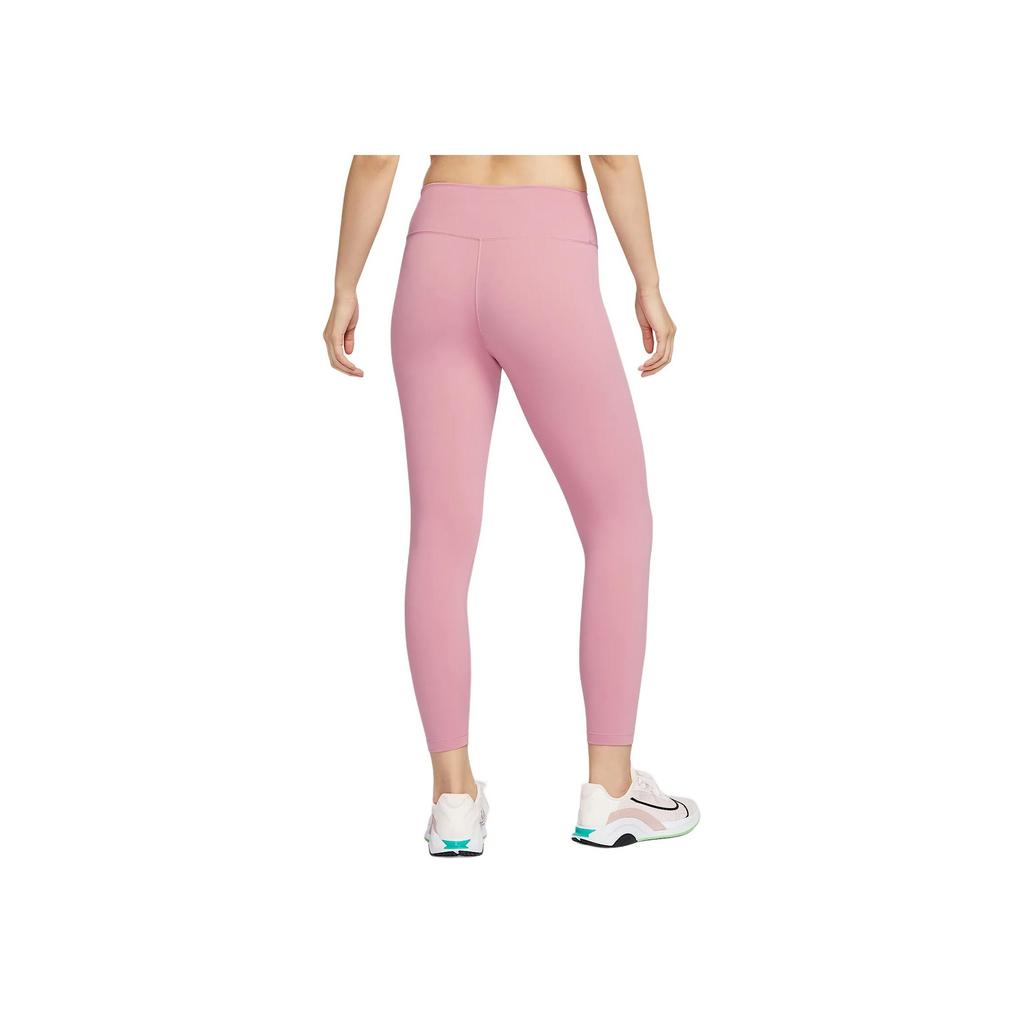 Nike Dri-Fit One Breathable Quick-Dry High-Waisted Slim Fit Nine-Point Sports Pants Women Bottoms Element-Pink Black FN3233-699