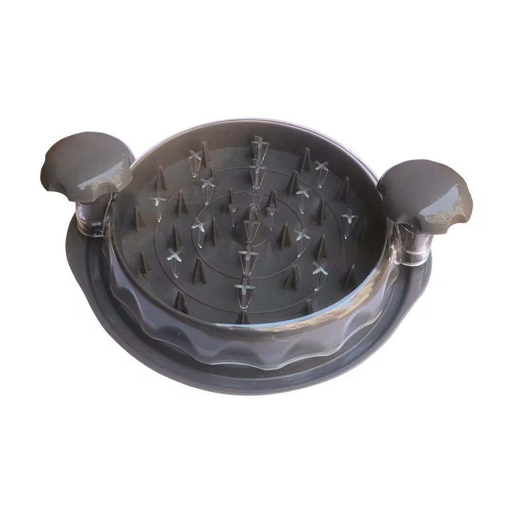 

Chicken Shredder Large Chicken Breast Shredder Tool Twist Meat Breast Shredding Separation Mincing Grinder Machine With Lid сірий