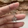 Love Heart/Butterfly/Star Necklace Geometric Pendant Clavicle Chain Adjsuatble Neckwear Fashionable Jewelry Pieces