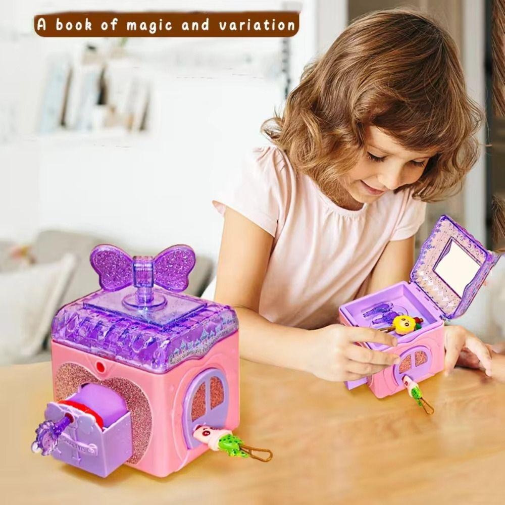 Educational Toys Girls Jewelry Box With Lock Key Girl's Jewelry Toys Birthday Xmas Gift