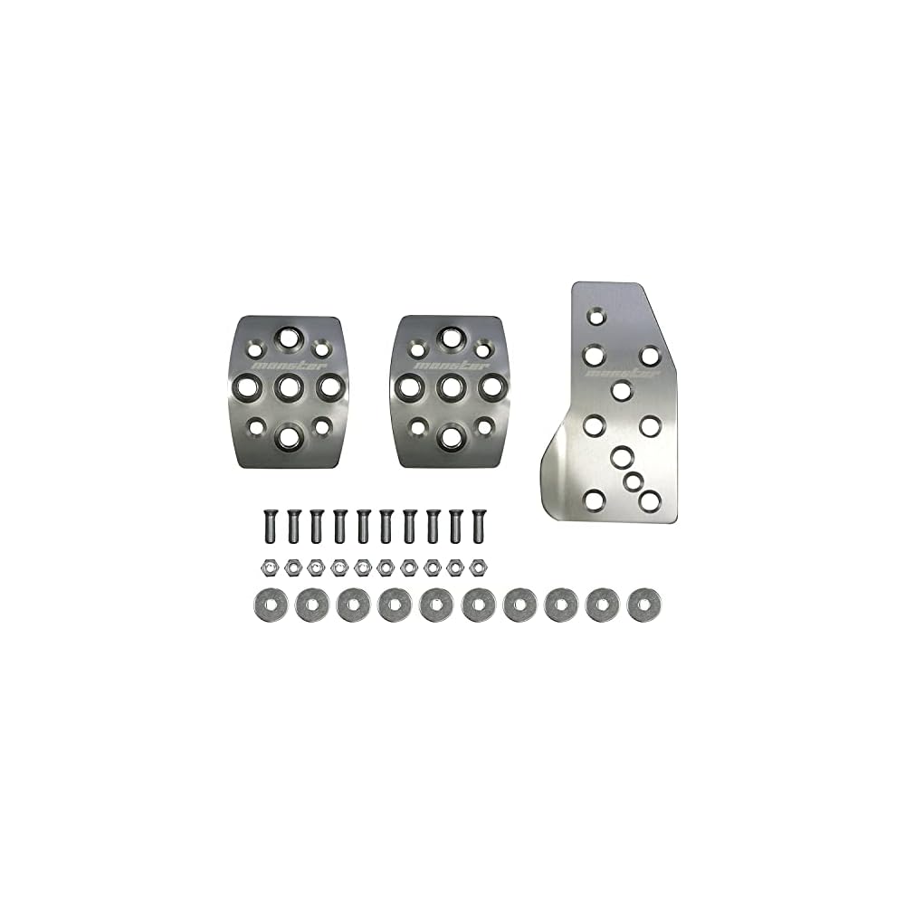 MONSTER SPORT Sport Driving Pedal Cover / Clear Anodized Finish for Suzuki Swift Sport (ZC31S) (MT) 849500-4650M