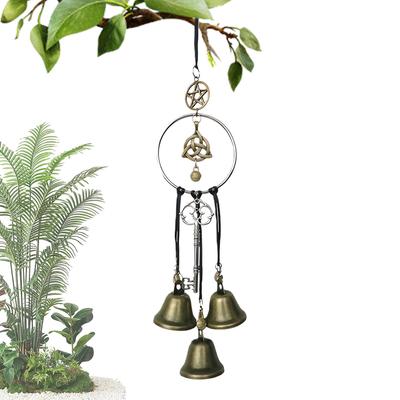 Witch Bells Wind Chimes Vintage Door Protection Ornament for Porch Wall Garden Home Decor Spiritual Gift for Women Girls Friends