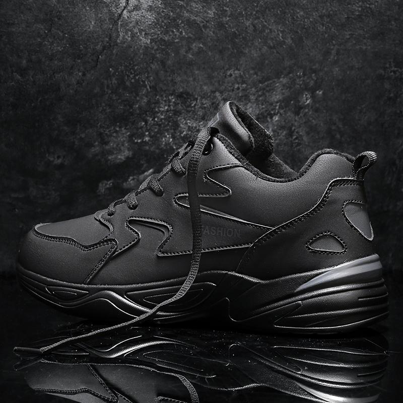 Мужские зимние ботинки Мужские зимние ботинки Зимние теплые кожаные водонепроницаемые — фото 4