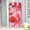 Simple Cute Striped Plaid Ocean Animal Printed Phone Cases for iPhone 17 16 15 14 13 12 11 Pro Max XR 8 7Plus 13 Mini Soft Cover
