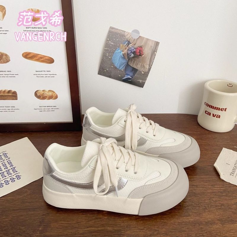 Thick-soled Little White Women's Shoes Student Versatile Niche Board Shoes Retro Shoes