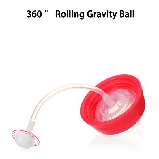180ML Baby Wasserbecher Anti-Erstickungsgefahr Staubdicht Gute Abdichtung Eingebauter Schwerkraftball mit Griff Wasser trinken Auslaufsicher Abgerundeter Griff Kinder
