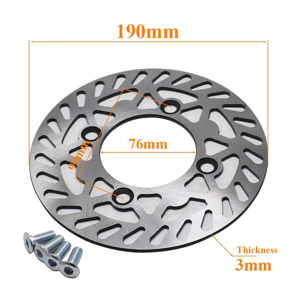 190mm/210mm/220mm Front Rear Brake Disc Rotor for CRF XR50CC 70CC 110CC 125CC 140CC 150CC Pit Dirt Bike 190mm