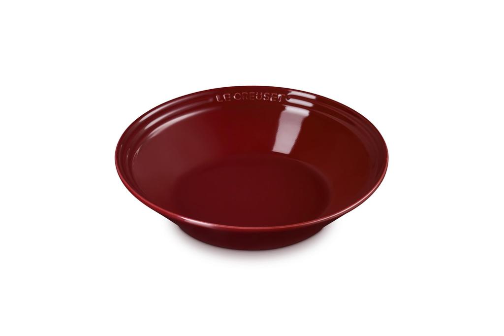 Le Creuset Neo Shallow Dish, 900ml, Garnet, Japonesque, Microwave, Dishwasher, and Oven Safe [Official Japanese Product]